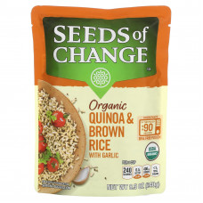 Seeds of Change, Органический, киноа и коричневый рис, с чесноком, 240 г (8,5 унции)