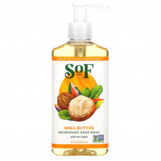 SoF, Масло ши, успокаивающее средство для мытья рук с алоэ вера, 8 унций (236 мл)