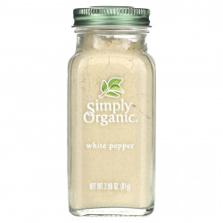 Simply Organic, Белый перец, 2.86 унции (81 г)