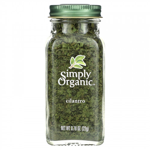 Simply Organic, Кинза, 0.78 унций (22 г)