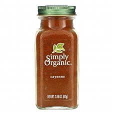 Simply Organic, кайенский перец, 82 г (2,89 унции)