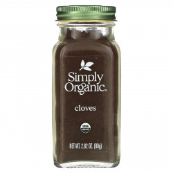 Simply Organic, Молотая гвоздика, 2,82 унций (80 г)