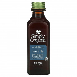 Simply Organic, Мадагаскарсая ваниль, безалкогольный ароматизатор, выращено на ферме, 2 жидких унций (59 мл)