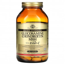 Solgar, глюкозамин, хондроитин и МСМ с Ester-C, 180 таблеток