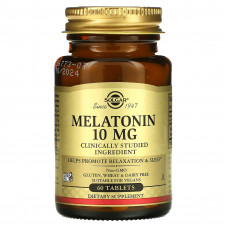 Solgar, Мелатонин, 10 мг, 60 таблеток