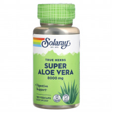 Solaray, True Herbs Super Aloe Vera, 8000 мг, 100 растительных капсул