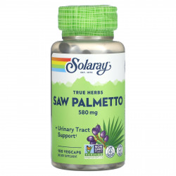 Solaray, True Herbs, сереноа, 580 мг, 100 вегетарианских капсул