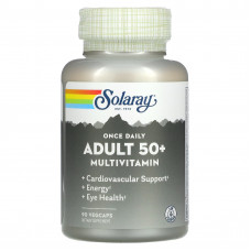 Solaray, Once Daily, мультивитамины для взрослых старше 50 лет, 90 растительных капсул