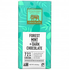 Endangered Species Chocolate, лесная мята + черный шоколад, 72% какао, 85 г (3 унции)