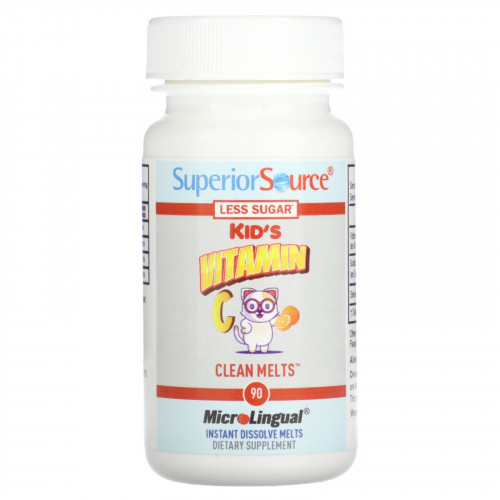 Superior Source, Детский витамин C с экстрактом апельсина, 90 растворимых ингредиентов