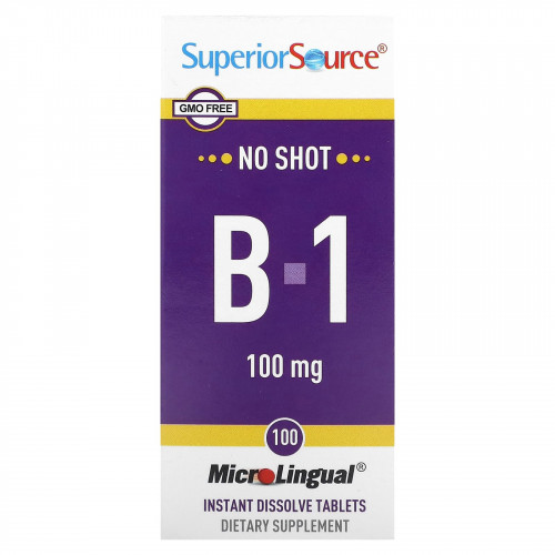 Superior Source, Витамин B-1, 100 мг, 100 быстрорастворимых таблеток