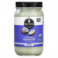 Spectrum Culinary, органическое кокосовое масло, рафинированное, 414 мл (14 жидких унций)