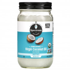 Spectrum Culinary, Органическое кокосовое масло холодного отжима, нерафинированное, 14 жидких унций (414 мл)