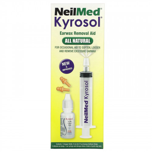 NeilMed, Kyrosol, средство для удаления ушной серы, без спирта, набор из 5 предметов