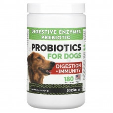 StrellaLab, пробиотики, для собак, 180 жевательных таблеток, 432 г (15,2 унции)