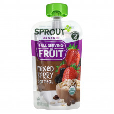 Sprout Organics, Детское питание, от 6 месяцев и старше, ягодная овсянка, 3,5 унции (99 г)