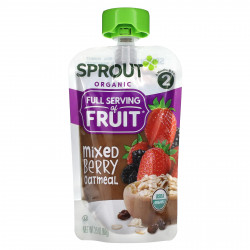 Sprout Organics, Детское питание, от 6 месяцев и старше, ягодная овсянка, 3,5 унции (99 г)