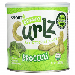 Sprout Organics, Curlz, брокколи, 42 г (1,48 унции)