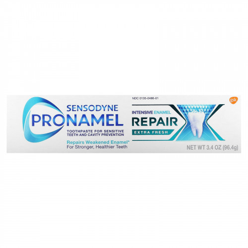 Sensodyne, ProNamel, Зубная паста для интенсивного восстановления эмали, очень свежая, 3,4 унции (96,4 г)