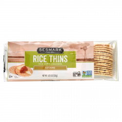 Sesmark, Rice Thins, рисовые крекеры, кунжут, 120 г (4,25 унции)