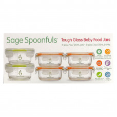Sage Spoonfuls, Комбинированный пакет из прочного стекла, 6 шт.