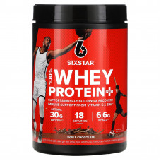 SIXSTAR, 100% Whey Protein Plus, тройной шоколад, 826 г (1,82 фунта)