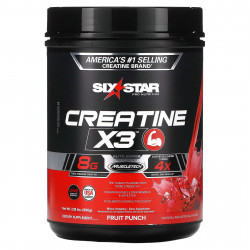 SIXSTAR, Creatine X3, фруктовый пунш, 990 г (2,18 фунта)