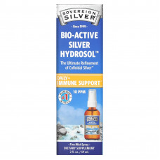Sovereign Silver, Bio-Active Silver Hydrosol, мелкодисперсный аэрозоль, 10 част./млн, 59 мл (2 жидк. унции)