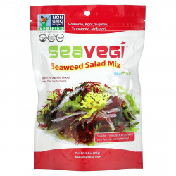 SeaSnax, SeaVegi, салатная смесь из морских водорослей, 0,9 унции (25 г)
