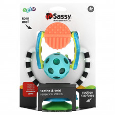 Sassy, Развивающие игрушки, Teeth & Twirl, Sensation Station, от 6 месяцев, 1 штука