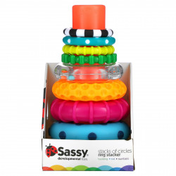 Sassy, Stack of Circles, кольцевой укладчик, набор из 10 предметов