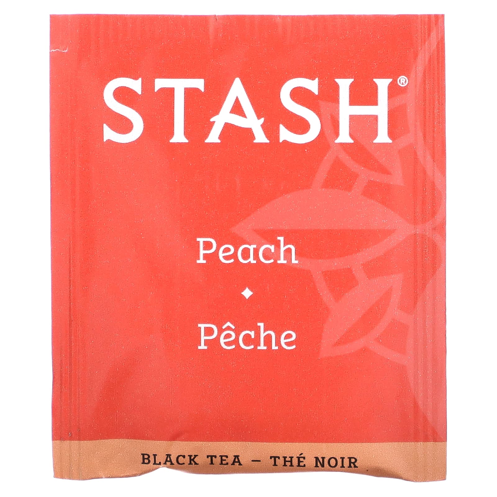 Stash Tea, Черный чай, персик, 20 чайных пакетиков, 38 г (1,3 унции)