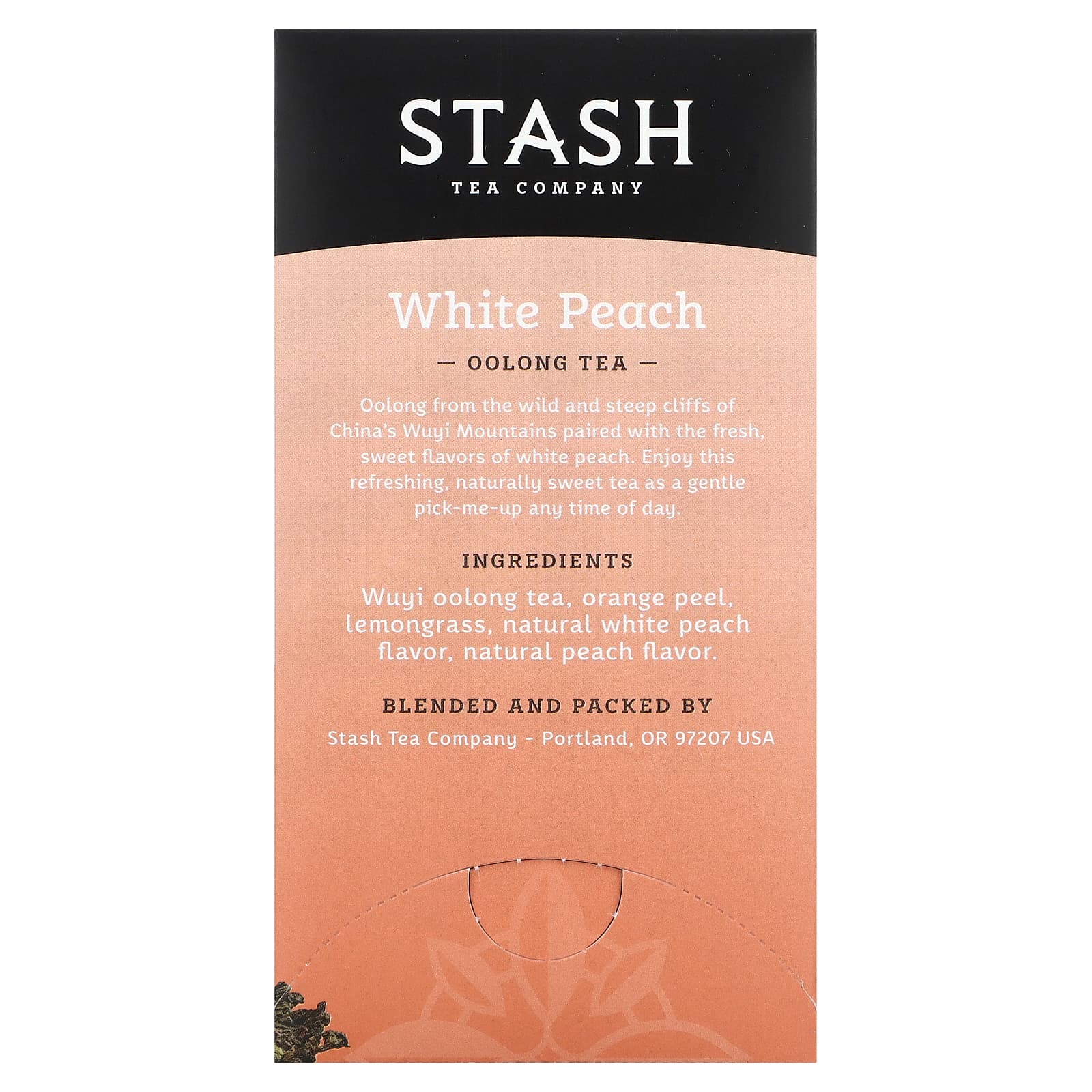 Stash Tea, Oolong Tea, белый персик, 18 чайных пакетиков, 35 г (1,2 унции)