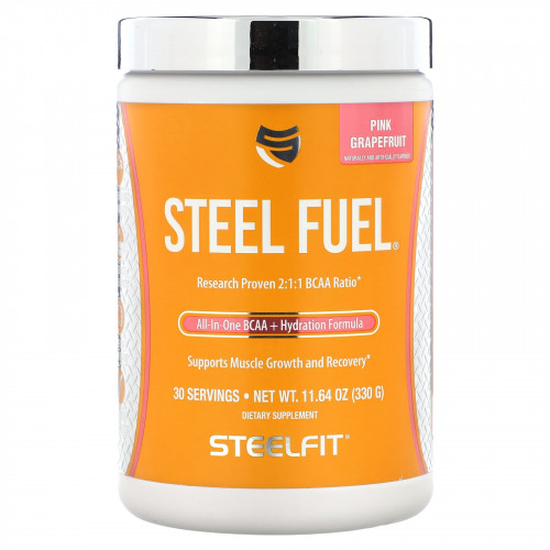 SteelFit, Steel Fuel, розовый грейпфрут, 330 г (11,64 унции)
