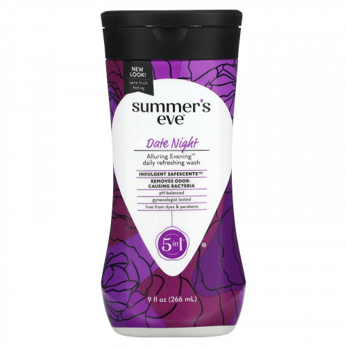 Summer's Eve, Alluring Evening Daily Refreshing Wash, Date Night, 266 мл (9 жидк. Унций) (Товар снят с продажи) 