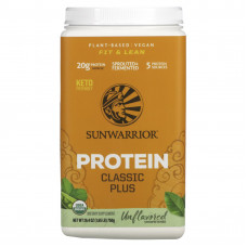 Sunwarrior, Protein Classic Plus, протеин на растительной основе, натуральный, 750 г (1,65 фунта)