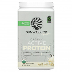 Sunwarrior, Sport, органический активный протеин, ваниль, 1 кг (2,2 фунта)