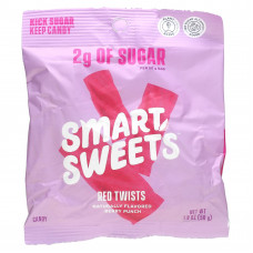 SmartSweets, Red Twists, ягодный пунш, 50 г (1,8 унции)