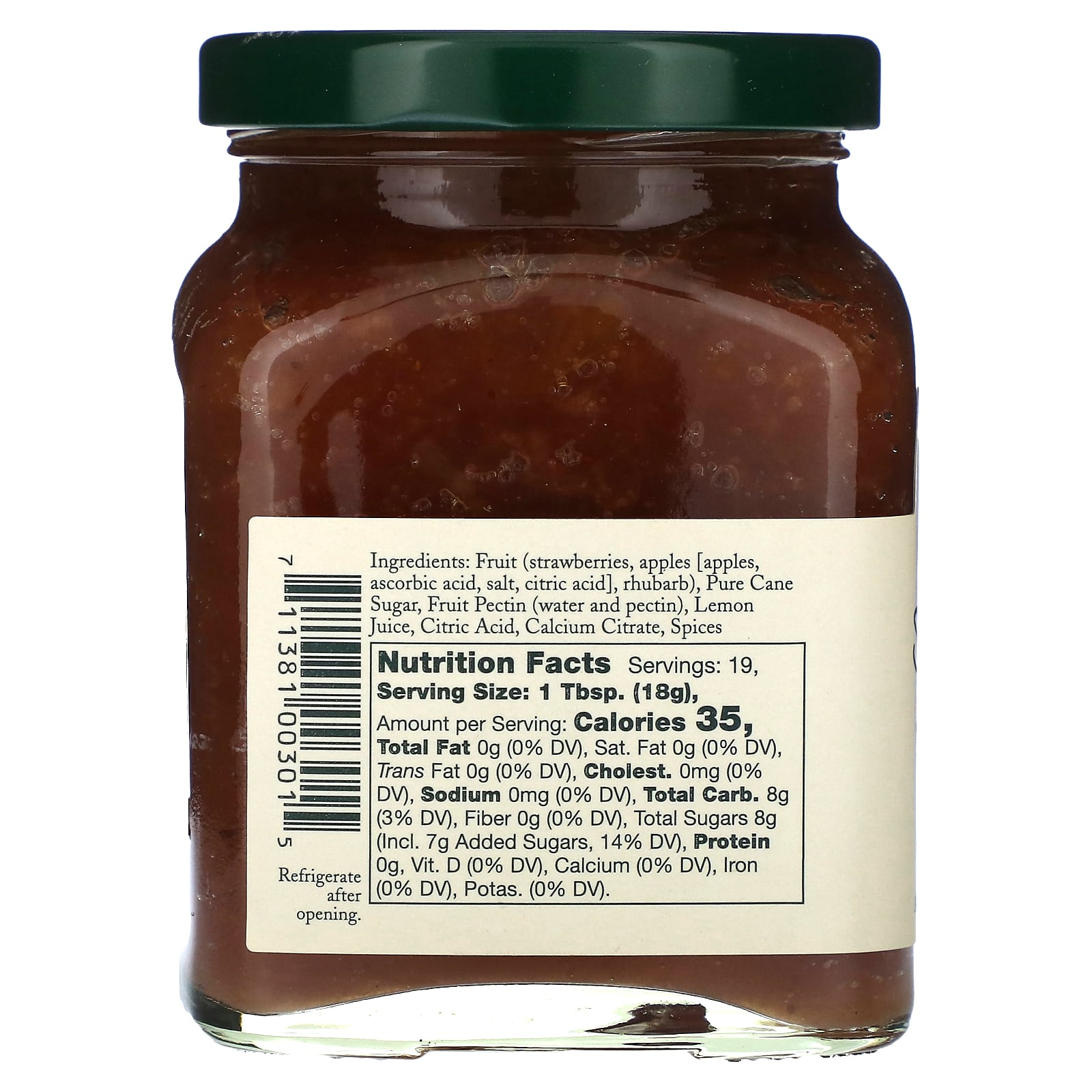 Stonewall Kitchen, Strawberry Apple Rhubarb Jam, 12.25 oz (347 g)