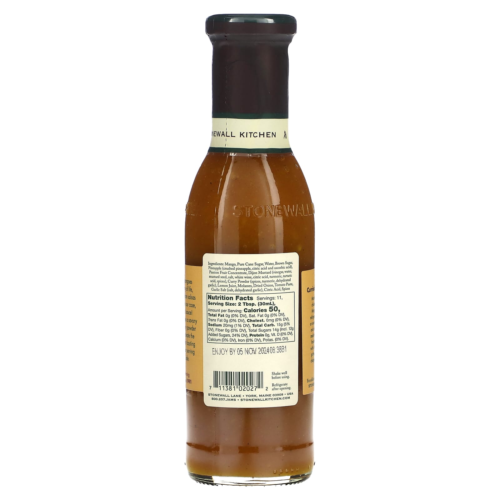 Stonewall Kitchen, Curried Mango Grille Sauce, 11 fl oz (330 ml)