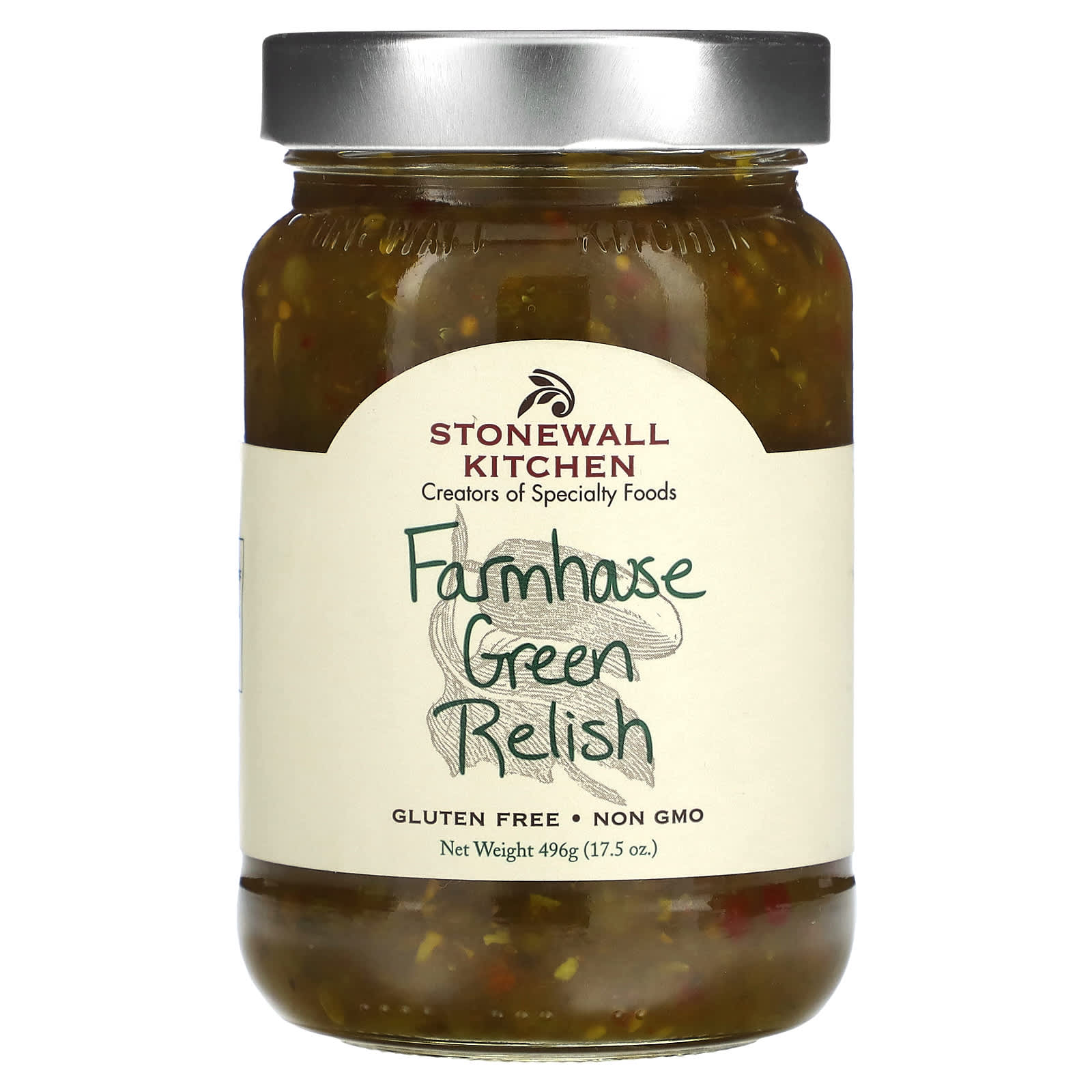 Stonewall Kitchen, Farmhouse Green Relish, 17.5 oz (496 g)