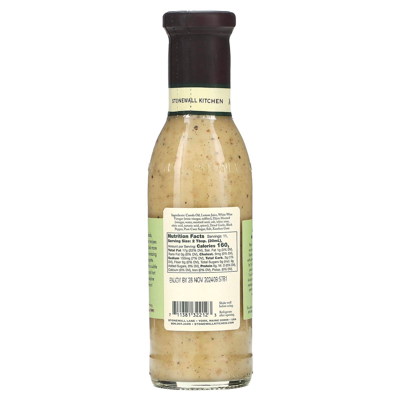 Stonewall Kitchen, Lemon Dijon Vinaigrette, 11 fl oz (330 ml)