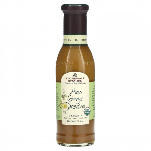 Stonewall Kitchen, Organic Miso Ginger Dressing, 11 fl oz (330 ml)