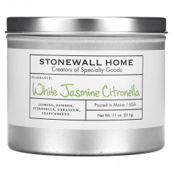 Stonewall Kitchen, Stonewall Home Candle, свеча для дома, белый жасмин и цитронелла, 311 г (11 унций)