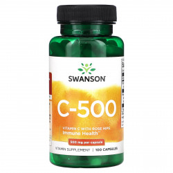 Swanson, C-500, 500 мг, 100 капсул