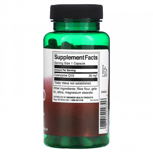 Swanson, CoQ10, 30 мг, 120 капсул