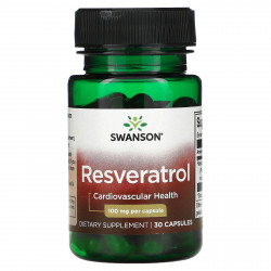 Swanson, Ресвератрол, 100 мг, 30 капсул