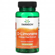 Swanson, D-лимонен, экстракт апельсиновой цедры, 250 мг, 60 мягких таблеток