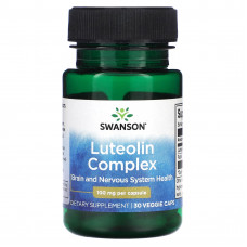 Swanson, Лютеолиновый комплекс, 100 мг, 30 вегетарианских капсул