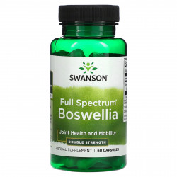 Swanson, Boswellia полного спектра, двойная сила действия, 60 капсул